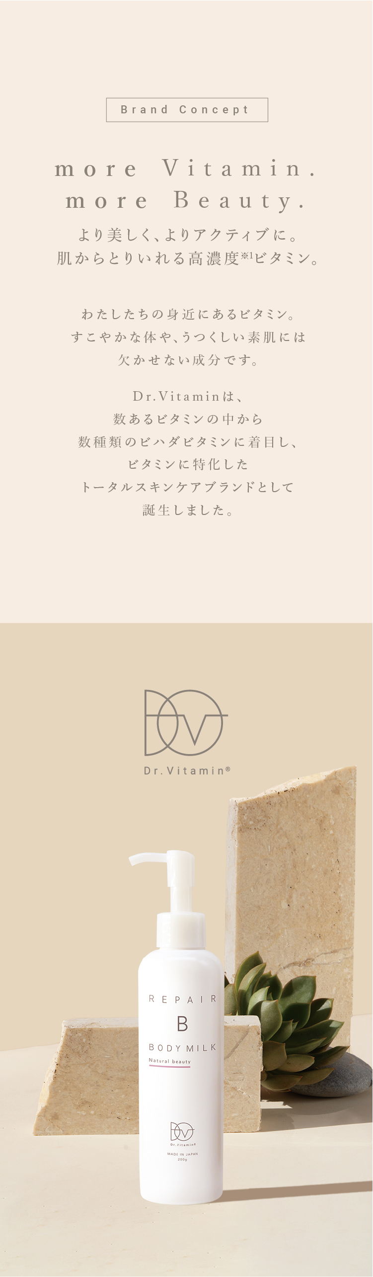 通販］Dr. Vitamin ドクタービタミン Repair B Body Milk リペア